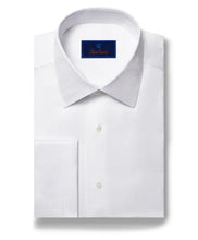 Load image into Gallery viewer, David Donahue Horizontal Rib French Cuff Formal Shirt
