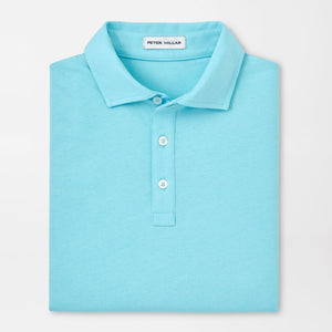 Peter Millar Crown Comfort Cotton Polo in Mint Blue