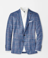 Load image into Gallery viewer, Peter Millar Roseville Windowpane Soft Jacket in Blue Pearl

