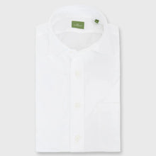 Load image into Gallery viewer, Sid Mashburn Spread Collar Sport Shirt in White Poplin
