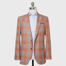 Load image into Gallery viewer, Sid Mashburn Virgil No. 2 Jacket in Persimmon Plaid Hopsack
