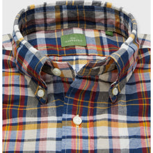 Load image into Gallery viewer, Sid Mashburn Button-Down Sport Shirt in Navy/Red Madras
