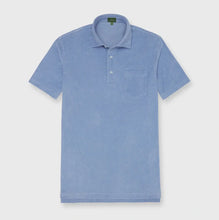 Load image into Gallery viewer, Sid Mashburn Polo in Coastal Blue Terry
