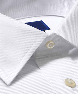 David Donahue Trim Fit Non-Iron Dress Shirt in White