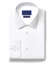 Load image into Gallery viewer, David Donahue Trim Fit Non-Iron Dress Shirt in White
