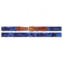 Load image into Gallery viewer, Smathers &amp; Branson Navy Camo Needlepoint Belt
