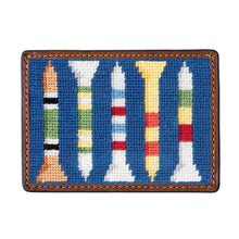Load image into Gallery viewer, Smathers &amp; Branson Golf Tees Needlepoint Card Wallet
