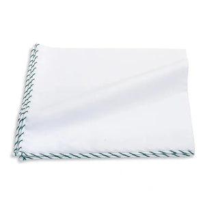 R. Hanauer Whipstitch Border Pocket Square - Green