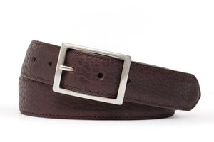 W. Kleinberg American Bison Belt in Chocolate