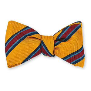R. Hanauer Vista Stripe Bow Tie in Gold