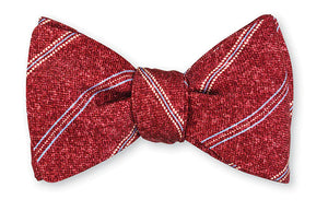 R. Hanauer Gilette Stripes Bow Tie in Red