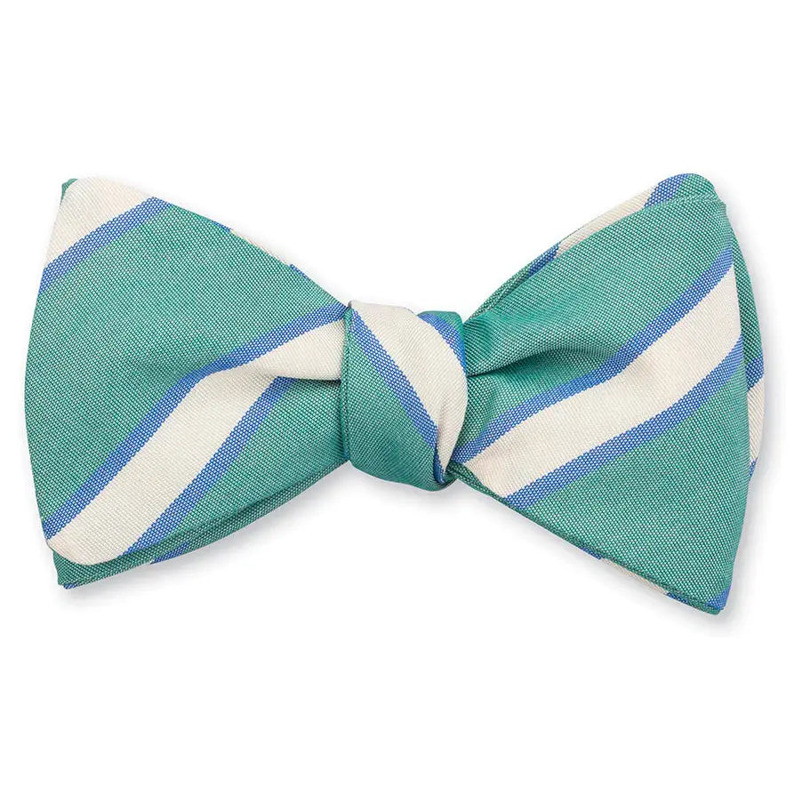 R. Hanauer Dudley Stripes Bow Tie in Green