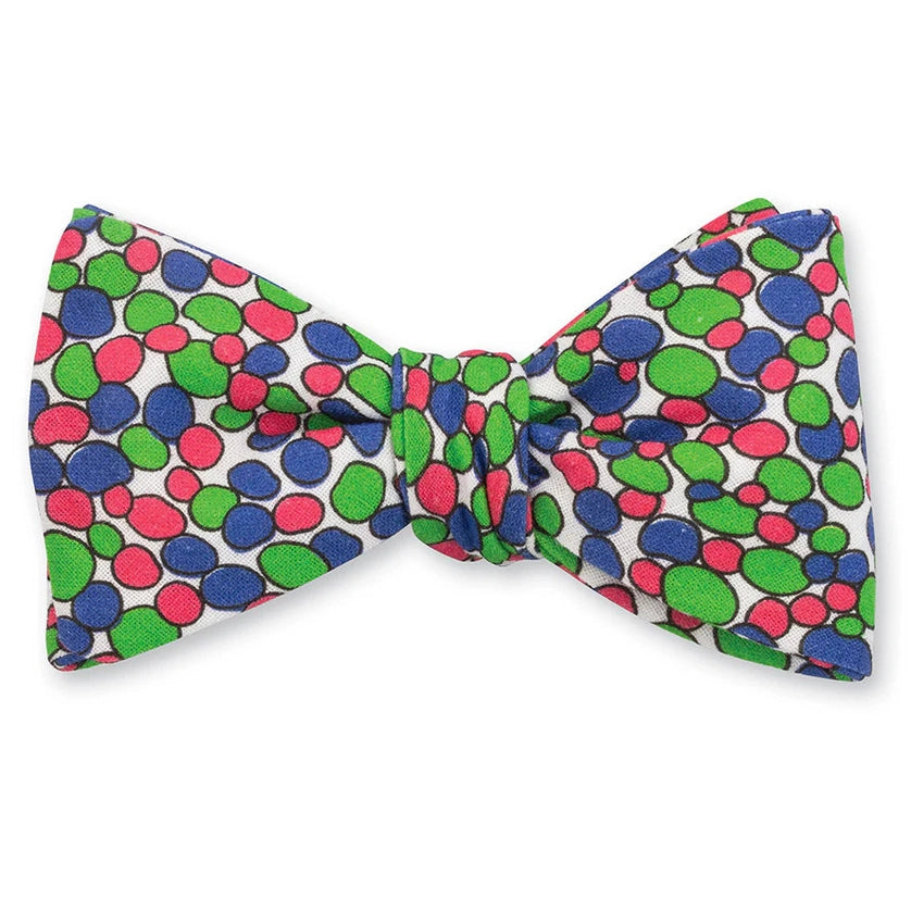 R. Hanauer Cellular Bow Tie in Green/Pink