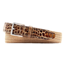 Load image into Gallery viewer, Martin Dingman Everett Italian Linen Belt in Khaki
