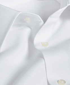 David Donahue Royal Oxford Dress Shirt in White