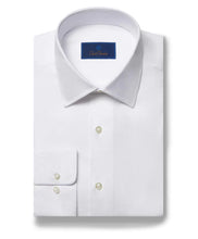 Load image into Gallery viewer, David Donahue Royal Oxford Dress Shirt in White
