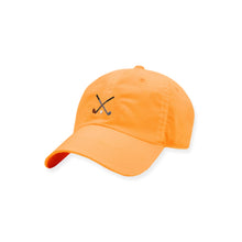 Load image into Gallery viewer, Smathers &amp; Branson Crossed Clubs Needlepoint Performance Hat in Apricot
