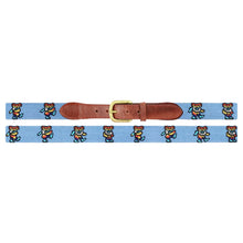 Load image into Gallery viewer, Smathers &amp; Branson Dancing Bears Tie Dye Needlepoint Belt in Light Blue
