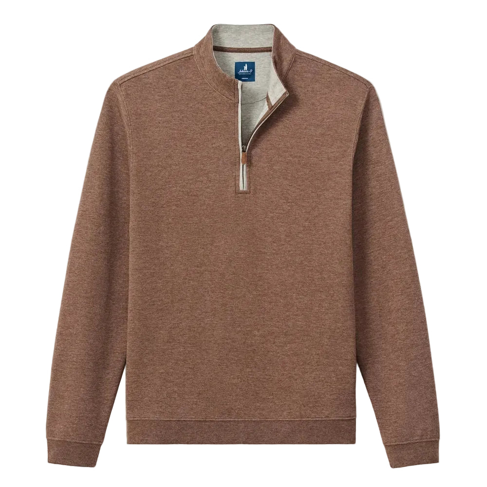 Johnnie-O Sully Quarter-Zip Pullover in Grizzly
