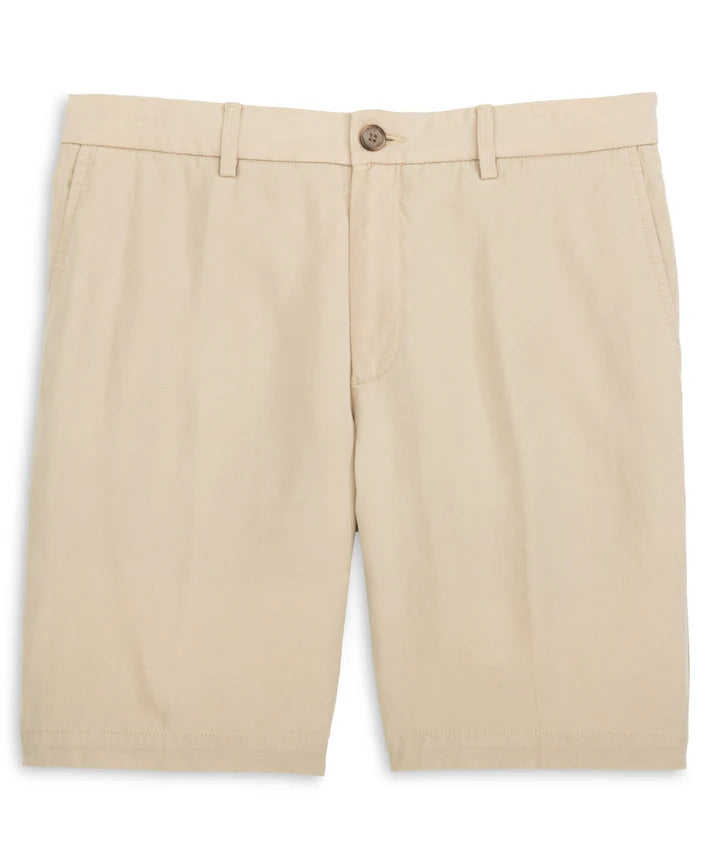 Scott Barber Lyocell/Linen Short in Khaki