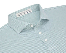 Load image into Gallery viewer, Holderness &amp; Bourne Perkins Performance Polo in Heathered Pine &amp; White
