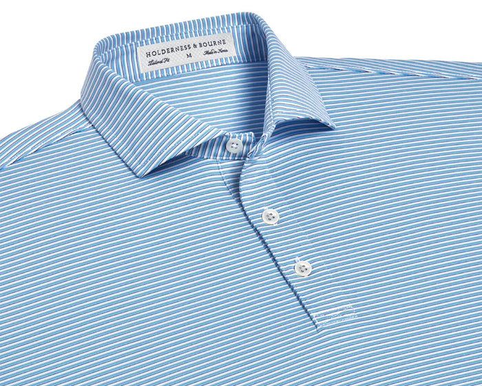 Holderness & Bourne Gresham Shirt in Skye/Aberdeen Blue/White