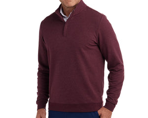 Holderness & Bourne Harper Pullover in Heathered Dark Claret