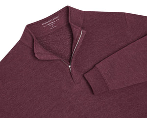 Holderness & Bourne Harper Pullover in Heathered Dark Claret