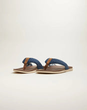 Load image into Gallery viewer, Johnnie-O Windward Woven Cotton Sandals in Navy
