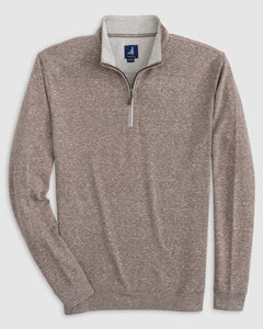 Johnnie-O Sully Quarter-Zip Pullover in Bison