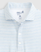 Load image into Gallery viewer, Johnnie-O Vic Striped Performance Jersey Polo in Seal
