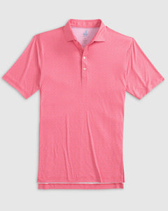 Johnnie-O Bonvie Printed Featherweight Performance Polo in Sun Kissed