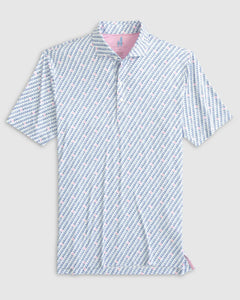 Johnnie-O Shrimpy Printed Featherweight Performance Polo in Monsoon