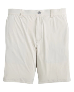 Johnnie-O Stretch-Knit Pull-On Short in Stone