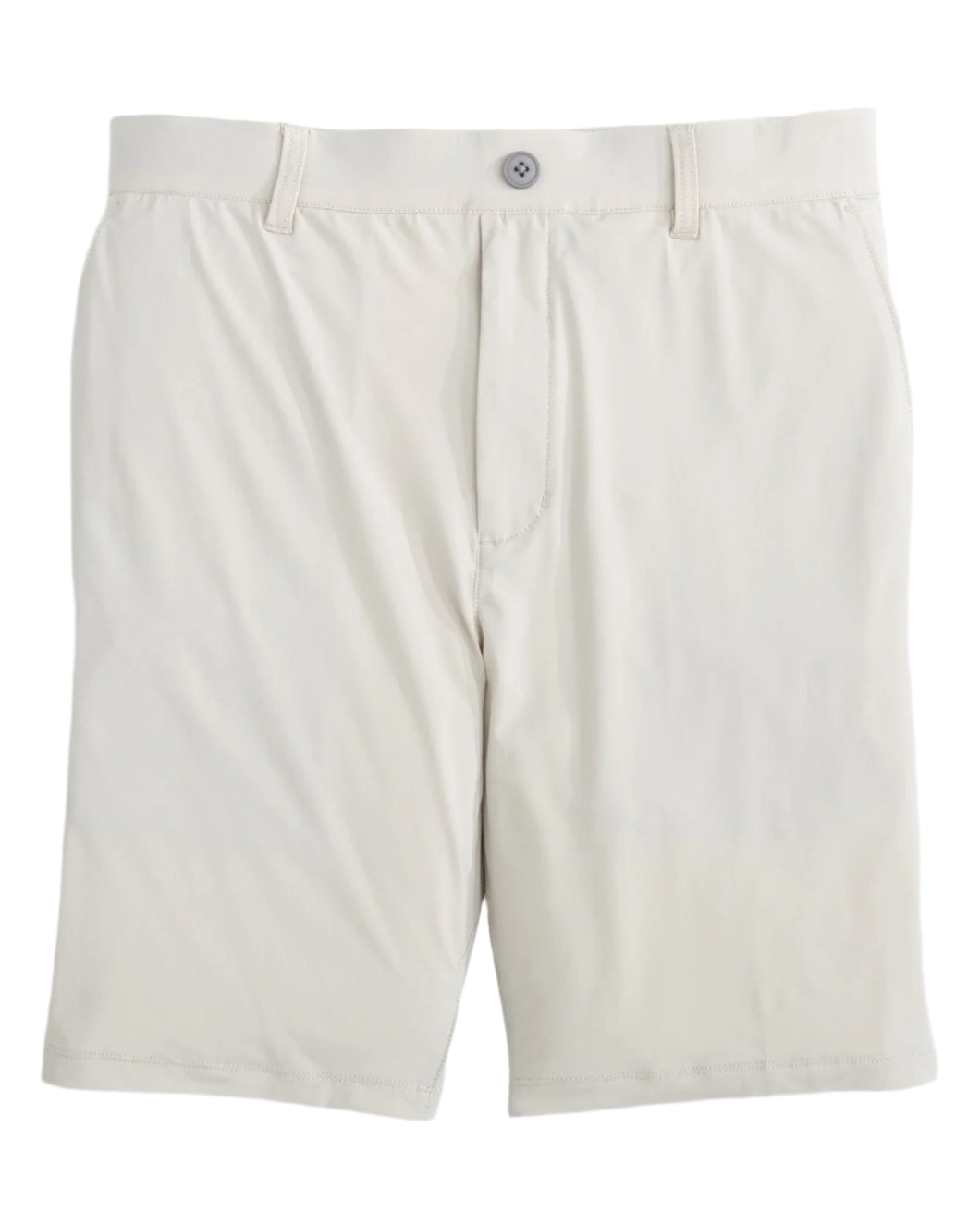 Johnnie-O Stretch-Knit Pull-On Short in Stone