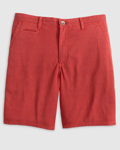 Johnnie-O Nassau Cotten Blend Shorts in Malibu Red