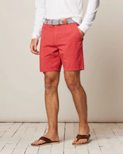 Load image into Gallery viewer, Johnnie-O Nassau Cotten Blend Shorts in Malibu Red
