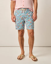 Load image into Gallery viewer, Johnnie-O 7&quot; Elastic Surf Shorts in Lake Secret Garden
