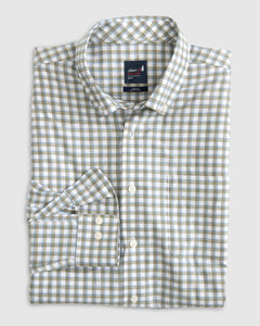 Johnnie-O Mead Prep Performance Button Up in Balsam