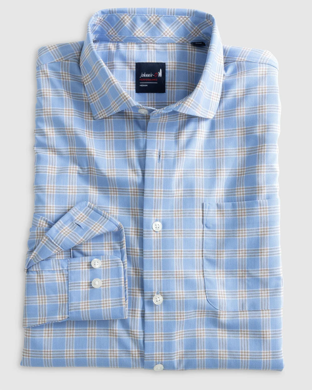 Johnnie-O Canson Performance Button Up Shirt in Tahitian