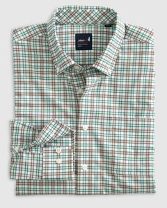 Johnnie-O Wallace Performance Button Up Shirt in Haze