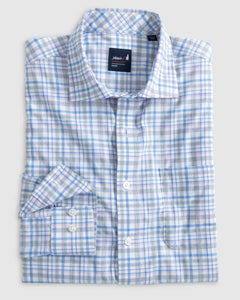 Johnnie-O Alzer Performance Button Up Shirt in Tahitian