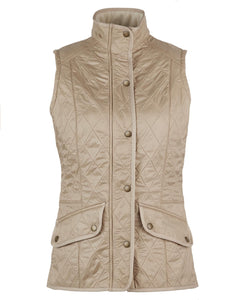 Barbour Women's Calvary Quilted Gilet in Light Fawn