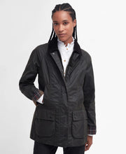 Load image into Gallery viewer, Barbour Women&#39;s Classic Beadnell Wax Jacket in Olive
