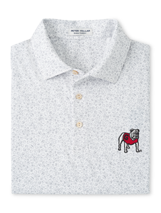 Peter Millar Georgia Standing Bulldog Blitz Performance Polo in Gale Grey