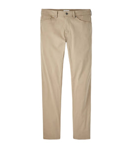 Peter Millar Signature Sateen Five-Pocket Pant in Grain