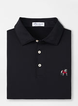 Load image into Gallery viewer, Peter Millar Georgia Standing Bulldog Performance Polo in Black
