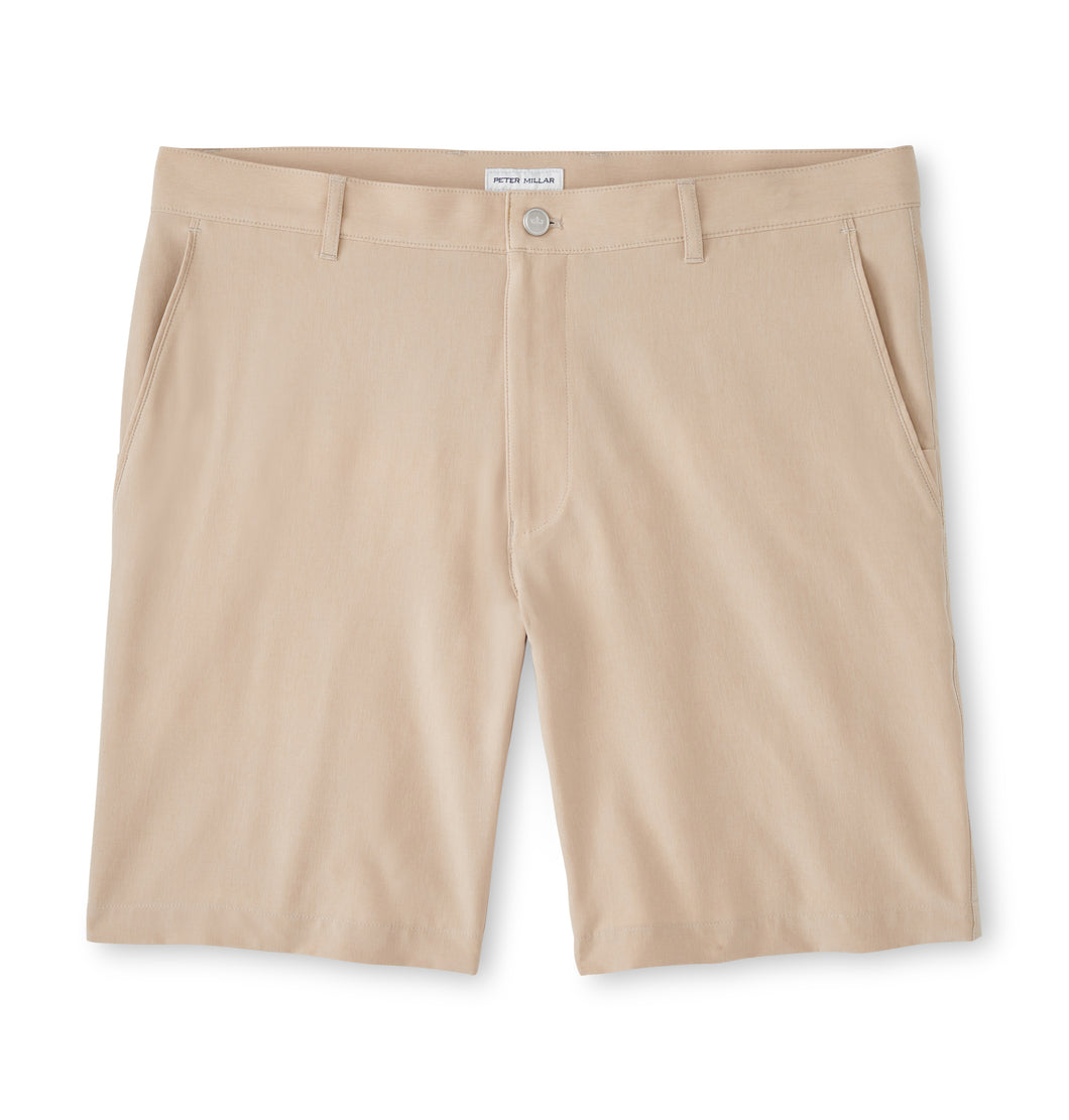 Peter Millar Shackleford Hybrid Performance Short in Beech Wood