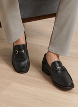 Load image into Gallery viewer, Peter Millar Leather Bit Loafer in Black
