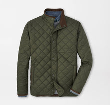 Load image into Gallery viewer, Peter Millar Suffolk Quilted Travel Coat in Olive
